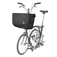 Rhinowalk Fietsstuurtas, Quick Release, voorvak voor Brompton vouwfiets, fietstas met schouderriem, regenhoes