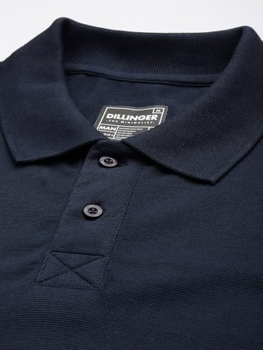 Image of Dillinger Men Oversized Long Sleeve Polo Tshirt