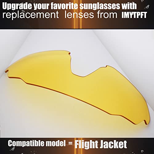 Verres polarisés Oakleys Flight Jacket - Haute définition jaune transparent