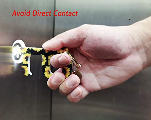 image for Weixiltc Non-Contact Acrylic Door Opener,Button Pusher Personal Safety