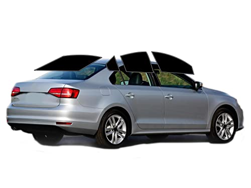 AUTOTEK Precut Windows Tint Film All Sides Cars Sun Blocking Protection Privacy Anti Shatter Glass 2 Ply Film Any Tint Shade kit for Volkswagen Jetta Sedan 2011-2018