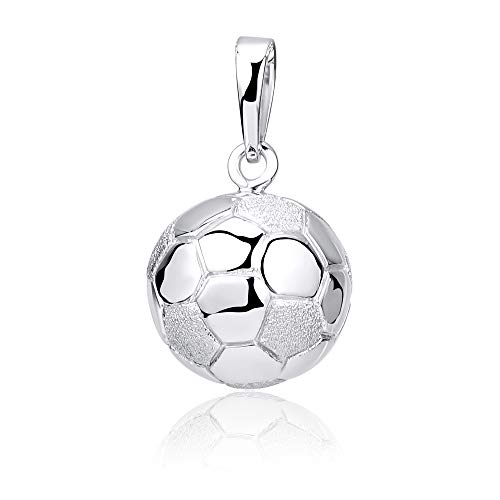 Materia Fussball Anhänger Silber 925 Herren Schmuck KA-461-Silber