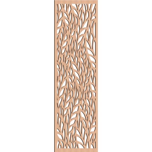 Image of Ortonville Decorative Pierced Fretwork Wood Wall Panels, 31 3 /8 inchW x 79 3 /8 inchH x 3 /8 inchT, Alder