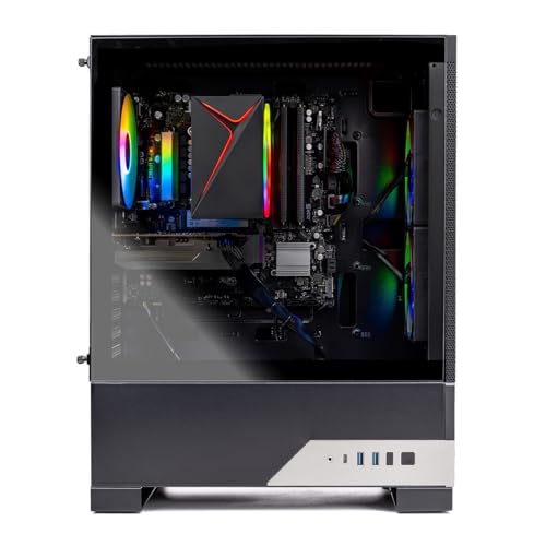 Image of Skytech Gaming Nebula 2 Gaming PC, Intel i5 14400F 2.5GHz, NVIDIA RTX 5050 8GB, 1TB NVMe SSD, 16GB DDR4 RAM 3200, 650W Gold PSU, Wi-Fi, Win 11, Desktop