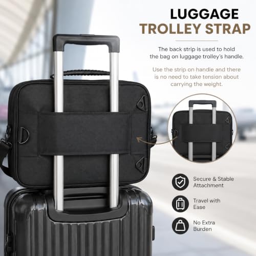Image of SHAMAX Extra Large Makeup Vanity Bag for Beauty Professionals Train Case