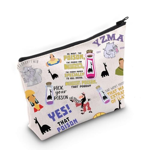 TSOTMO Cartoon Movie Merchandise Gift Emperor Cosmetic Bag for Movie Fans Poison Zipper Pouch (K Bag)