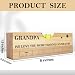 Fathers Day Birthday Gifts for Grandpa Dad from Daughter Son Wife Wooden Spirit Level Valentines Christmas Thank You Gifts Ideas for Daddy New Dad Papa Grandpa