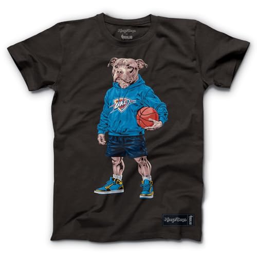 Hoop Dogs NBALAB Pit Bull Crew Neck Black Tee – Casual
