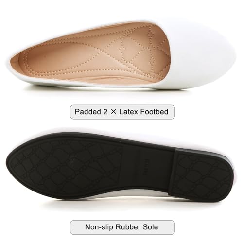Image of SAILING LU Casual Shoes for Women Dressy Ballet Flats | Comfort Fit, Work Shoes,Casual for Women, Slip-Ons Loafers