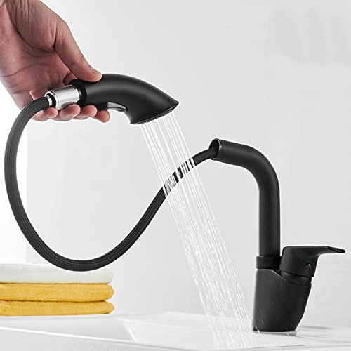 Grifo de lavabo telescópico para eliminar salpicaduras con su caño giratorio de latón 3