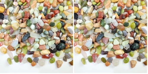 Image of FANTIAN 10 lbs Small Succulent Rocks, 3 /8 Inch Colorful Polished Pebbles for Indoor Plants. Decorative Rocks for Plants Indoor, Vases, Planters Aquarium and Outdoor Landscaping Garden (Pack of 2)