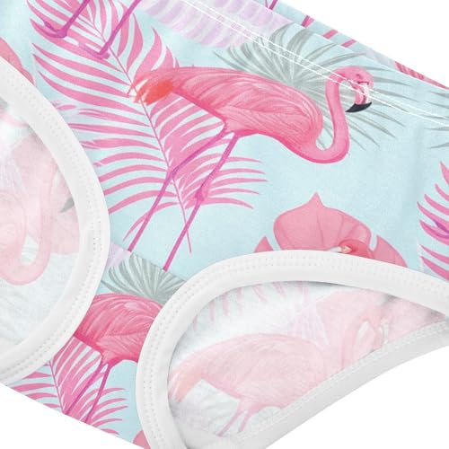 Fun Print Girls Underwear Toddler 2t Cotton Cute Panties Girl Pink Flamingos Pastel Tropical Briefs Girls Undies4