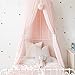 Canopy rosa sobre la cama Canopy redondo Dome Girls Bed Canopy Canopy Princess Bed Canopy