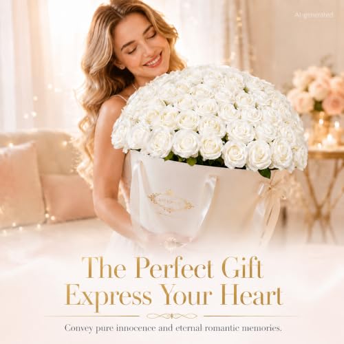 102 PCS White Roses Artificial Flowers - image 5