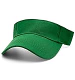 MDSTYLE Visor Hat for Men & Women Sun Visor Cap for Sports Tennis Golf Running Beach Outdoor Caps Hats Visors Sunvisors (US, Alpha, One Size, Green)