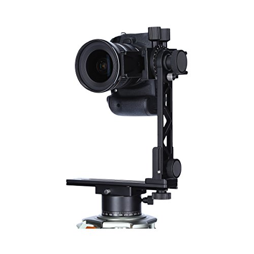 Rollei Panoramakopf 200 Mark II - 360 Grad Panoramakopf mit Transportkoffer zur sicheren Befestigung, Tragkraft bis zu 3 kg, Acra Swiss kompatibel - Schwarz