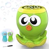Ucradle Seifenblasenmaschine für Kinder, Oktopus Automatischer Seifenblasen Spielzeug Bubble Machine mit 2×4fl oz Seifenblasen Flüssigkeit Garten Kinder Spielzeug Outdoor Party Badezeit Hochzeit