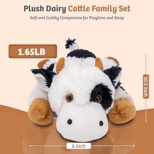 Marysun Microwavable Heated Cow Stuffed Animal - Weighted Stuffed Animal Plush, Heating Pad, Cozy Gift for Girls|Women|Kids|Elderly People, 9.8in, 1.65lb by Marysun - Used condition - Image 3