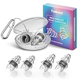 Yawsoy Concert Ear Plugs - High Fidelity EarpLugs for Loud Music, DJ, Festivals, Parties, 3 Pairs Reusable EarPlugs with Acoustic Filter, 22dB Noise Reduction (Black)
