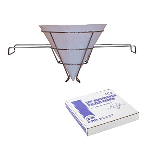 Royal Kit de filtración para aceites de freír – Soporte cónico con 50 filtros