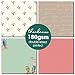 Desecraft Vintage Pink Green 12x12 Scrapbooking Cardstock Decorative Paper - 36 Sheets - for Card Making Background Origami Textured Decorative Scrapbook Paper Scrapbook Materials Supplies