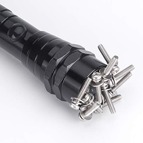 KIMILAR Telescoping Magnetic Pickup Tool, Telescoping Flexible Extensible 3 LED Flashlight, 5 Pound Magnet Telescopic Extending Torch Pick Up Tool (Max Length 22 Inch), 4 x LR44 Batteries Included - Thumbnail 5