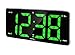 Produktbild Technoline WT486 Funkwecker mit großer Anzeige, LED grün, Display stufenlos dimmbar, Radiowecker, 2 Alarme einstellbar Funk-WECKER Uhr GRÜN LED ZIFFERN XXL 2 WECKZEITEN PROGRAMMIERBARE ALARME