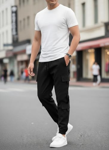 Image of Mack Jonney Men's Solid Joggers | Solid Design | Regular Fit | Casual & Athleisure Wear |Pack of 1-MMJ-79