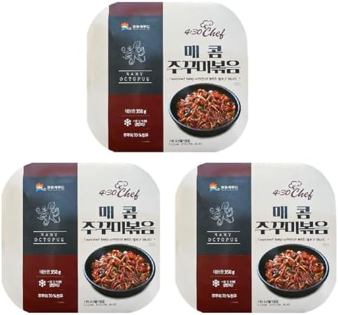 Amazon.co.jp: チュクミ 350g X 3個 6~9人前 イイダコ 韓国料理