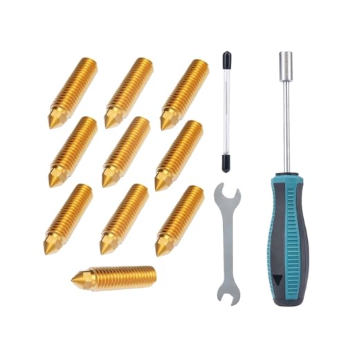 真鍮ノズルキット (0.4mm*10個) 取り付けツール レンチ ソケット付き Artillery SW-X3/SW-X4 Plus/Pro 3Dプリンター対応