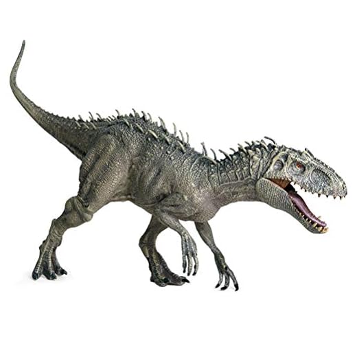 Jackallo Plast Jurassic Indominus Rex actionfigurer öppen mun dinosaurie värld djur modell barnleksak gåva för barn vuxna flickor