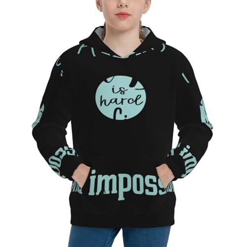 A Truly Great Boss Kid Hoodies Boys Sweatshirts Girls Pullover with Pocket - Main Image