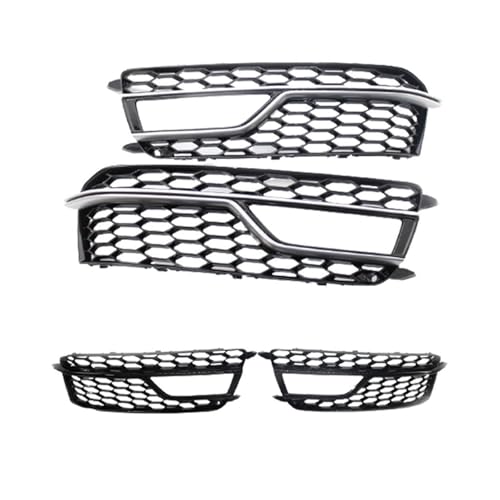 Parrillas de luz antiniebla para S5 y A5 SLine 2013-2016 con moldura cromada exterior 2