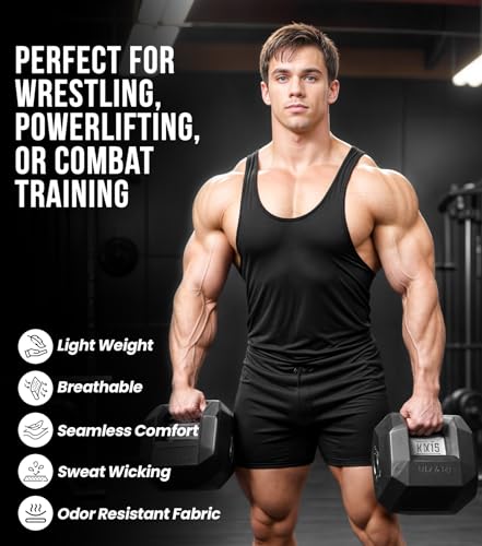 Exxact Sports Sublimated Adult & Youth Wrestling Singlet - Premium Powerlifting Singlet for Men & Boys, Unisex Singlets