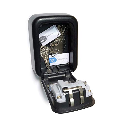 Ultraloq Smart Lever Door Lock + Key Storage Lock Box + Bridge Wifi Adaptor 6-In-1 Keyless Entry Door Lock With Wifi, Bluetooth, Biometric Fingerprint And Keypad #TOP6