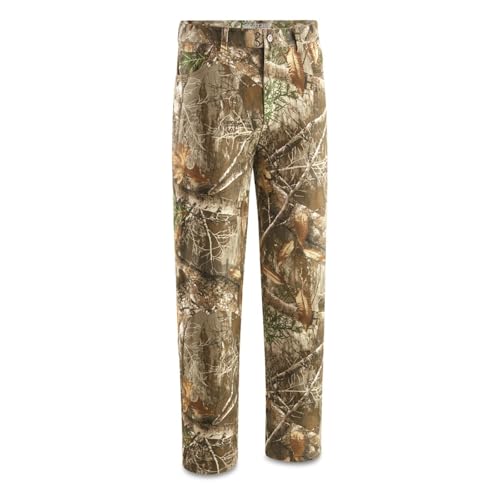 Guide Gear Men’s Cotton Camo Pants, Camouflage Jeans Relaxed Fit for Hunting or Casual