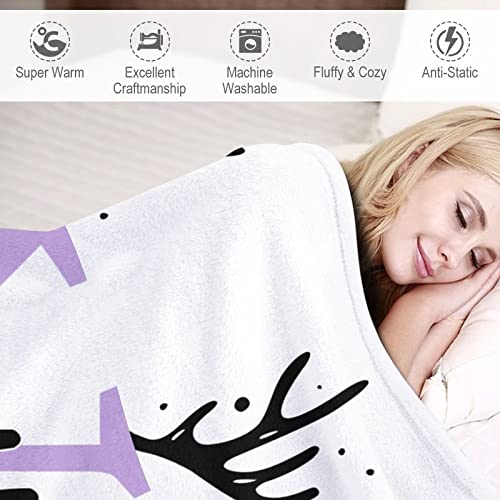 Couverture chaude surdimensionnée flanelle initiale Y contre le froid - 4