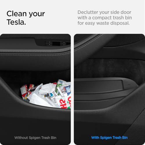 Image of Spigen Driver Side Door Pocket Car Trash Can for Tesla Model 3 Highland (Standard, Premium & Performance 2026 /2025 /2024)