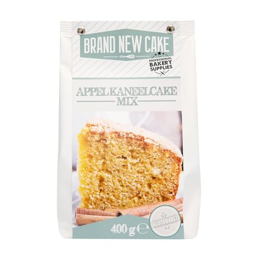 BrandNewCake® Mezcla para Pastel de Manzana y Canela 400g - Sin Gluten - Fácil de Preparar