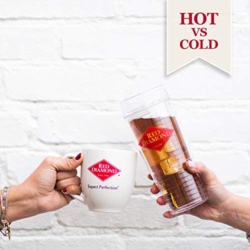 Red Diamond Ground Coffee, Wright's Mill Original Blend, Medium Roast, Hearty, Earthy, Aromatic & Robust, 21.5 Ounce Resealable Can #TOP5