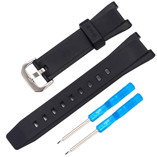 Correa de repuesto para relojes Casio BABY-G MSG-S200G/MSG-W200, Medium, Silicona, Ágata
