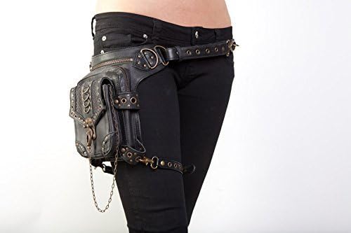 Blaster 3.0 Black Leather Hip Bag/Shoulder Holster/Cross-Body Bag