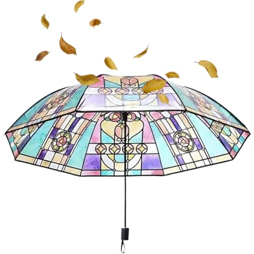 Genérico Paraguas plegable automático | DEL VIEJO DEL VIEJO | Accesorios de de sombra de protección ultravioleta para mujeres cumpleaños para niñas vacaciones playa viajes para