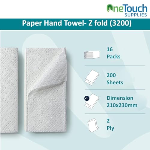 Z fold Paper Towels White Interfold Embossed Paper Hand Towel 2ply C Fold Multi Fold Tissue (3200 White) - Image 6