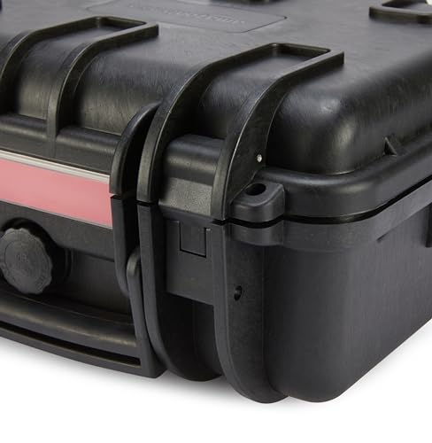 Image of Amazon Basics Hard Camera Case, Small, Black, Solid, 12 inchL x 11 inchW x 6 inchH