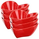 Plats de service en forme de cœur : ornés d’un motif en forme de cœur, ils constituent une magnifique pièce maîtresse pour toute table. bols à trempette en forme de cœur