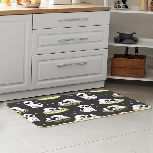 Alfombra de cocina lavable con estampado de perro para un suelo libre de manchas 7