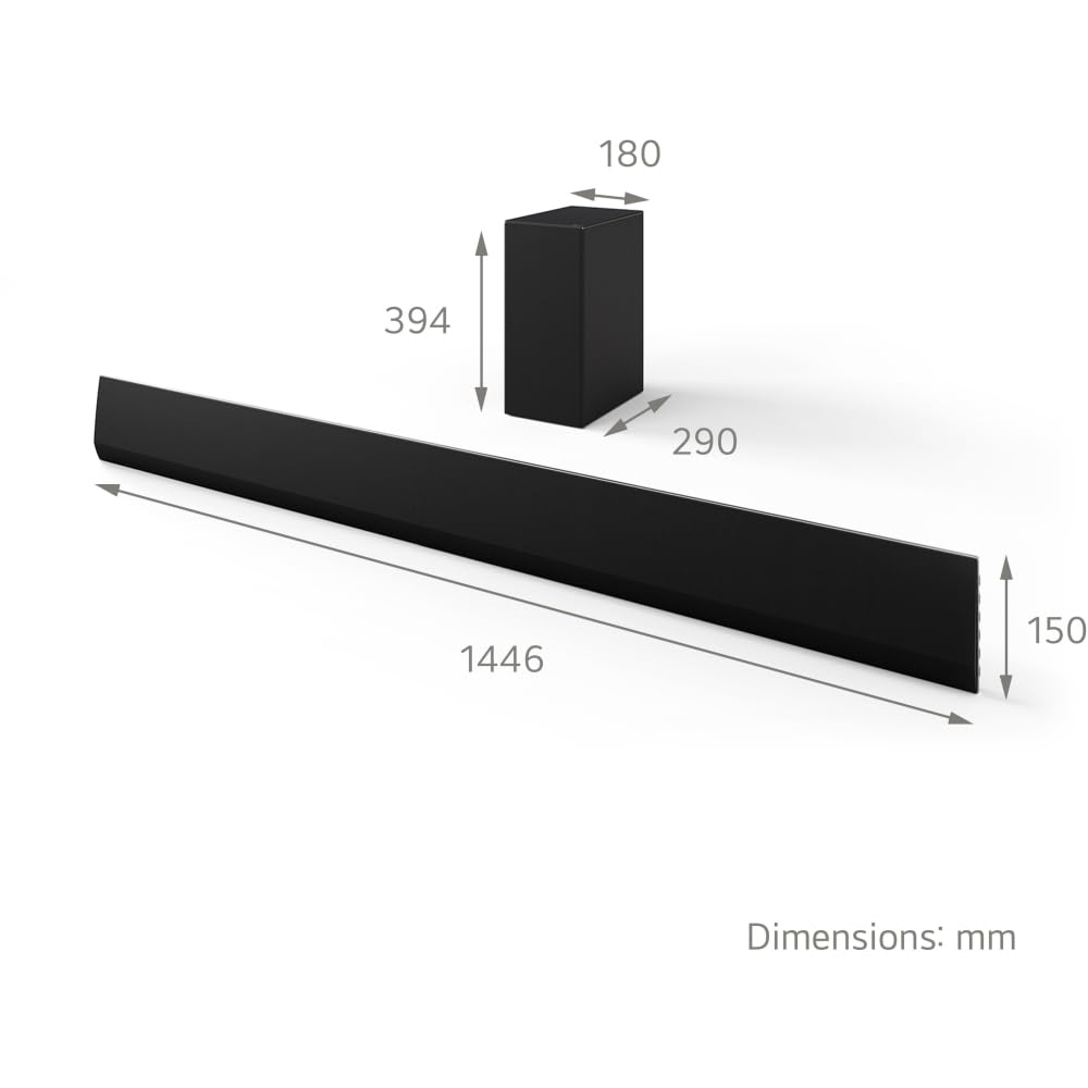 LG USG10TY - Barra de sonido para TV OLED serie G con Dolby Atmos, color negro
