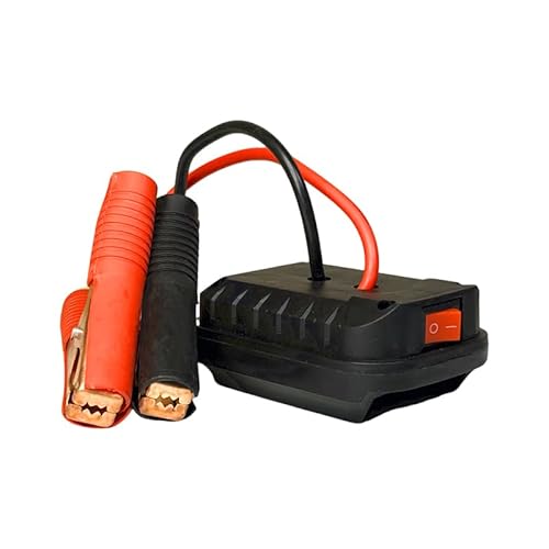 Car Jump Starter Adapter for Makita 18V Lithium Battery, Portable Auto Emergency Power Supply Converter with Dual USB Ports & Jumper Cables for Winter Startup (Bare Tool)