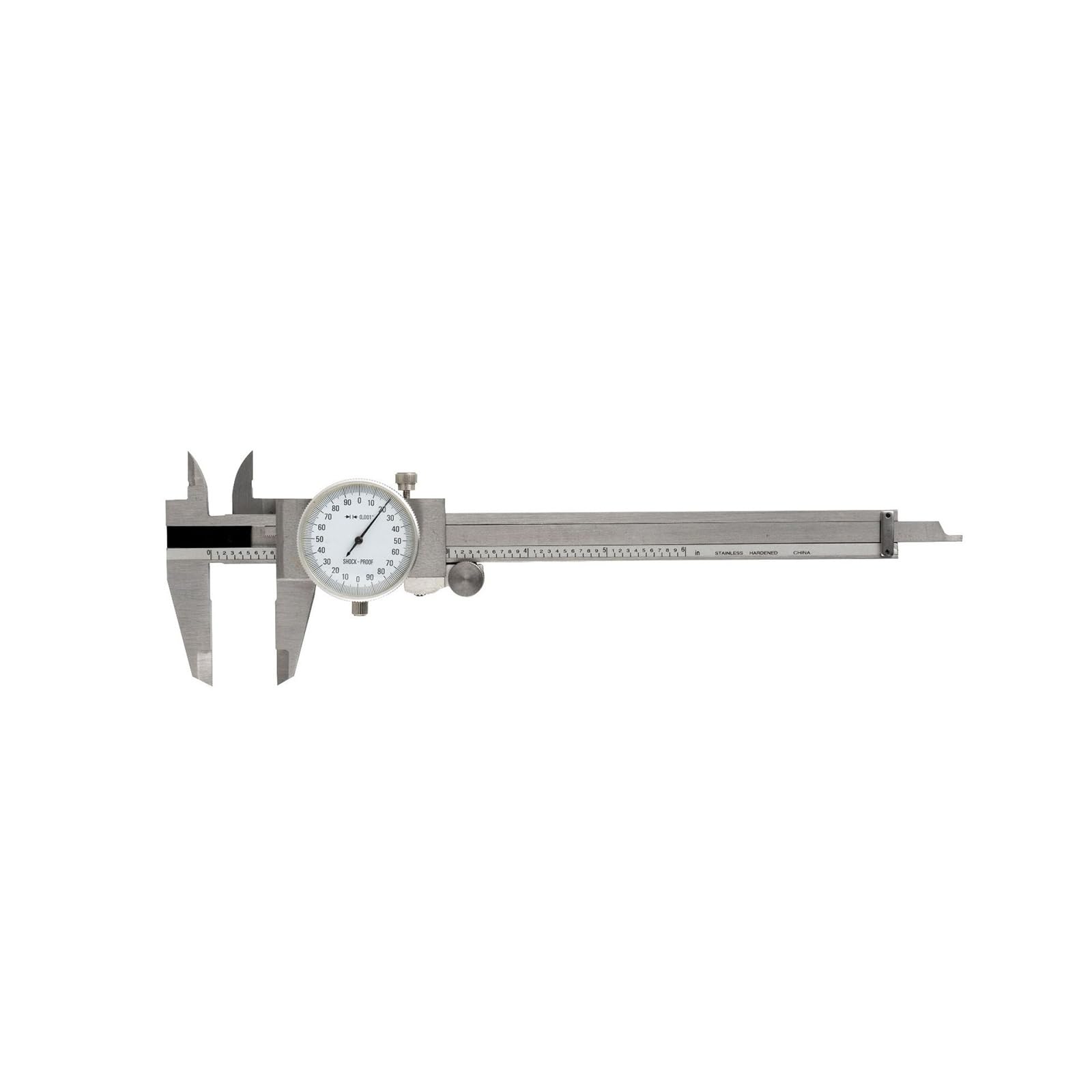 Diales profesionales de acero inoxidable, calibre 20, 3 cm, escala clara, nonio, instrumentos de medición industriales